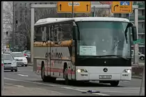 Von Berlin �ber Dresden nach Prag wird dieser Bus der Fa. H&S Bussi Autobusova Praha fahren (Typ Mercedes Intouro, gesehen Dresden Hauptbahnhof 27.03.2010)