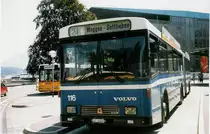 Aus dem Archiv: VBL Luzern Nr. 116/LU 15'029 Volvo/R&J am 20. Juli 1998 Luzern, Bahnhof