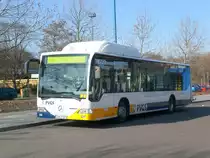 Mercedes-Benz O 530 GDH (Citaro Hybrid) auf Betriebsfahrt am ZOB/Hauptbahnhof.