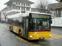 Postauto - MAN BE 555399 unterwegs auf der Linie 165 in M�nsingen am 21.03.2010