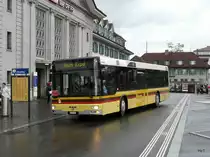STI - MAN Nr.93  BE  572093  unterwegs auf der Linie Thun Expo bei den Haltestellen vor dem Bahnhof Thun am 21.03.2010