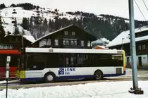 AFA Adelboden (LenkBus) Nr. 56/BE 611'030 MAN/G�ppel am 24. Januar 2010 Lenk, Bahnhof
