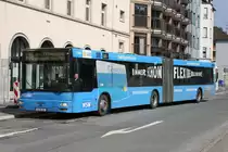 WSW 0168 (W SW 34) mit Werbung f�r das Ticket 2000.
Aufgenommen am Bahnhof Barmen, 17.3.2010.