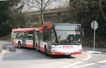 WSW 0061 (W SW 469) mit Werbung fr Akzenta.
Aufgenommen am 17.3.2010.