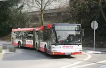 WSW 0061 (W SW 469) mit Werbung f�r Akzenta.
Aufgenommen am 17.3.2010.