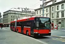 Bernmobil, Bern Nr. 10 NAW/Hess Gelenktrolleybus am 15. Februar 2010 Bern, Bahnhof