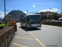 tpl Citaro Nr. 06 verl�sst am 3.8.07 soeben den Bahnhof von Lugano.