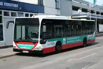 Der in Hummelsb�ttel beheimatete Citaro 2423 der HHA von 2004 am 2.April 2010 in Langenhorn Markt wo er auf seine R�ckfahrt nach Glash�tte, Markt abwartet.  