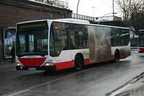 2330 ein Citaro Bj. 2003 am 19. Februar 2010 auf Leerfahrt in U/S Barmbek. 