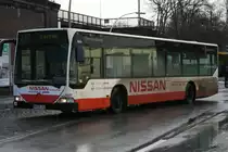 Einer der 5 verbliebenen vor der Jahrhundertwende in Dienst gestellten Citaros der HHA am 19.Februar 2010 in U/S Barmbek.  