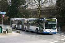 WSW 0871 (W SW 8871) mit der Linie 645 an der Sdstr. am 17.3.2010.