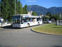 Fart Citaro Nr. 23 ''Cattori'' schl�ngelt sich durch die Kreisel der  Piazza Castello am 3.8.07.