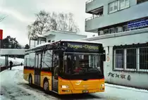 Stucki, Porrentruy Nr. 8/BE 466'174 MAN am 15. Februar 2010 Moutier, Bahnhof