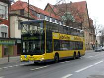 MAN Lion's City DD (Doppelstock) auf der Linie 181 nach U-Bahnhof Walther-Schreiber-Platz nahe vom S-Bahnhof Lankwitz.
