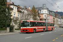 Der Volvo/R&J B10MA Nr. 70 unterwegs auf der Linie 1 am 1. April 2008