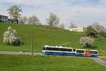 Ein NAW/Hess/Siemens BT 5-25 mit Anhnger am 16. April 2009 auf der Hirtenhofstrasse in Richtung Zumbachhof