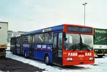 B�rgi, Wil Mercedes O 405G (ex Larag, Wil; ex SBC Chur (Engadinbus); ex AAGS Schwyz Nr. 30) am 17. Februar 2010 Wil, Larag (war im Einsatz als Fahr-Bar in Z�rich)