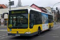 Mercedes-Benz O 530 II (Citaro Facelift) auf der Linie 184 nach U-Bahnhof Krumme Lanke an der Haltestelle Lankwitz Kirche.