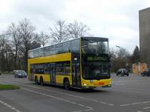 MAN Lion's City DD (Doppelstock) auf der Linie M76 nach U-Bahnhof Walther-Schreiber-Platz an der Haltestelle Lichtenrade Lichtenrade Damm/Barnetstrae.