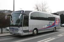 Mannschaftsbus des Wuppertaler SV am HBF Wuppertal.
17.3.2010