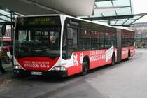 Der 2006 an die HHA gelieferte Citaro G 7604 am 8.April 2010 aauf der Linie 9 nach Grosslohe 