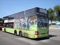 Die Linke Seite des neuen Doppelstockbus der BVG. Aufgenommen am 05.08.07