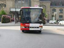 Die Line 350 f�hrt die Endstation  Koblenz Hbf  an.   06.08.07