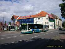 NB-SW 577,Citaro der Stadtwerke Neubrandenburg,vor dem Neubrandenburger Buabahnhof.