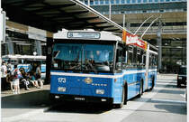 Aus dem Archiv: VBL Luzern Nr. 173 Volvo/Hess Gelenktrolleybus am 26. Juli 1999 Luzern, Bahnhof