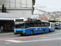 VBL - NAW-Hess Trolleybus Nr.277 mit Anhnger unterwegs am 10.04.2010