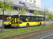 Mercedes-Benz O 530 I (Citaro) als SEV fr die Straenbahnlinie M4 zwischen Mitte Mollstrae/Otto-Braun-Strae und S-Bahnhof Hackescher Markt an der Haltestelle Mitte Spandauer Strae/Marienkirche.