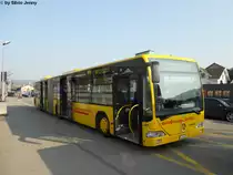 aagl Nr. 97 (Mercedes Citaro O530G) am 21.4.2010 beim Bhf. Liestal. Nun haben die CitaroII dem bisherigen Modell den Rang abgelaufen, nichts desto trotz leistet der Wagen auf dem Netz der aagl immer noch zuverlssige Dienste.