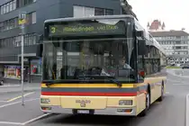 MAN Bus Be 577099 auf der Linie 3 am Bahnhof Thun. Die Aufnahme stammt vom 12.04.2010.