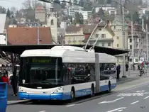 VBL - Hess-Swisstrolleybus BGT-N2C Nr.218 unterwegs auf der Linie 7 am 10.04.2010