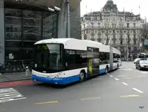 VBL - Hess-Swisstrolleybus BGT-N2C Nr.221 unterwegs auf der Linie 2 am 10.04.2010