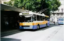 Aus dem Archiv: TC La Chaux-de-Fonds Nr. 112 NAW/Hess Trolleybus am 6. Juli 1999 La Chaux-de-Fonds, Bahnhof