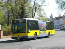 Mercedes-Benz O 530 II (Citaro Facelift) auf der Linie 161 nach Schneiche Lbecker Strae an der Haltestelle Rahnsdorf Waldschnke.