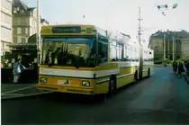 Aus dem Archiv: TN Neuch�tel Nr. 102 NAW/Hess Gelenktrolleybus am 7. Oktober 1997 Neuch�tel, Place Pury