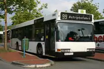 Ein Neoplan Stadtbus der N40er Serie am 20.Juli 2009 am ZOB Dorsten. 