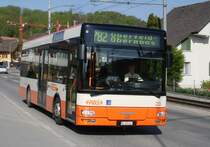 RBS, Worblaufen Nr. 23/BE 609'023 MAN am 29. April 2010 auf der Linie 782 bei Boll-Utzigen.