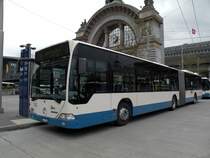 Mercedes Citaro LU 15053 mit der Betriebsnummer 153 unterwegs auf der Linie 18. Die Aufnahme stammt vom 04.05.2010.