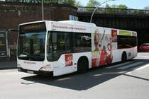 Der 2008 f�r die HHA gebaute Citaro(Facelift) mit der Nummer 2811 (der letzte Citaro der HHA der nicht die mehrteilige Beblechung erhalten hat) am 5.Mai 2010 auf Leerfahrt vom Betriebshof Mesterkamp in Barmbek