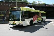 Der 2007 f�r die HHA gebaute Citaro(Facelift) mit Werbung f�r den Wildpark Schwarze Berge.