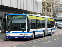 Zugerland - Mercedes Citaro  Nr.16  ZG 3366 unterwegs in der Stadt Zug am 10.04.2010