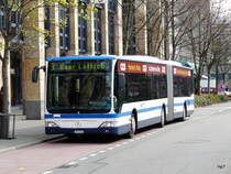 Zugerland - Mercedes Citaro  Nr.23  ZG 3373 unterwegs in der Stadt Zug am 10.04.2010