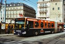 TPG Gen�ve Nr. 154/GE 960'538 Mercedes Citaro am 13. M�rz 2010 Gen�ve, Bel-Air (mit Vollwerbung f�r  Immoscout24 )