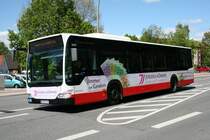 Der 2007 f�r die HHA gebaute Stadtbus vom Typ Citaro(Facelift) mit der Nummer 2747 am 5.Mai 2010 in Barmbek

