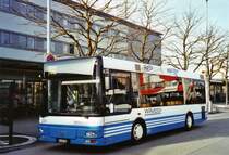 WilMobil, Wil Nr. 224/SG 245'704 MAN/G�ppel (ex Wick, Wil Nr. 4) am 17. M�rz 2010 Wil, Bahnhof
