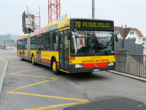 AAGL - Mercedes O 405 GN Nr.96  BL 7188 unterwegs auf der Linie 70 in Liestal am 18.04.2010