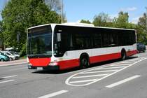 Der 2009 fr Jasper gebaute Citaro(Facelift) mit der Nummer 8304 am 5.Mai 2010 bei der Einfahrt in die Busanlage Barmbek

